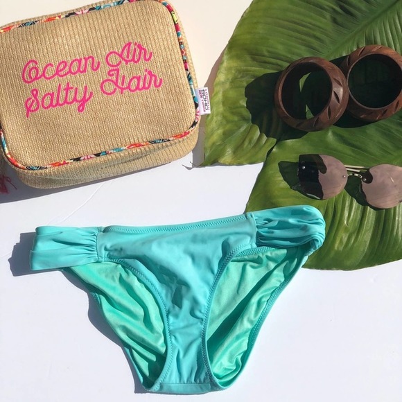 VICTORIAS SECRET Teal Bikini Bottom - Picture 2 of 6